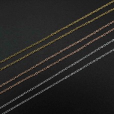 925 sterling silver O Chain Necklace DIY Supplies Findings 1-1.2MM Thick